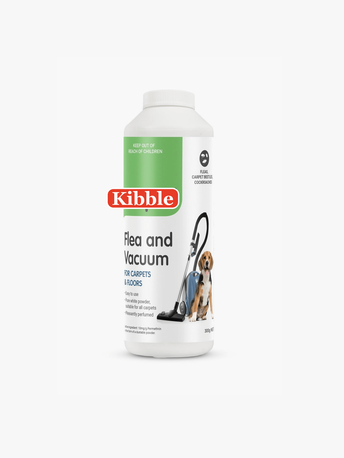Kibble flea and vacuum powder